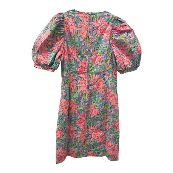 Lilly Pulitzer Roni Short Sleeve Stretch Mini Dress in Blue Peri.Size 0 - Picture 7 of 16